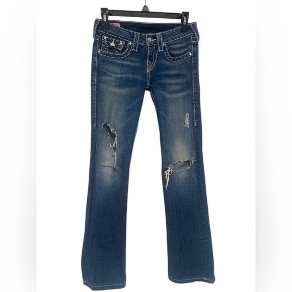 True Religion Denim - True Religion Blue Distressed Women's Jeans GUC 25